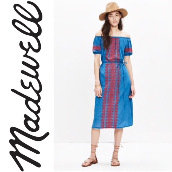 Madewell Dresses & Skirts - NWOT Madewell embroidered mercado dress